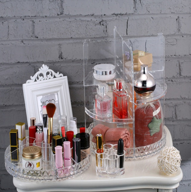 360° Make-up-Organizer – Drehbar, DIY & Stylisch | Cinnemoon Decor