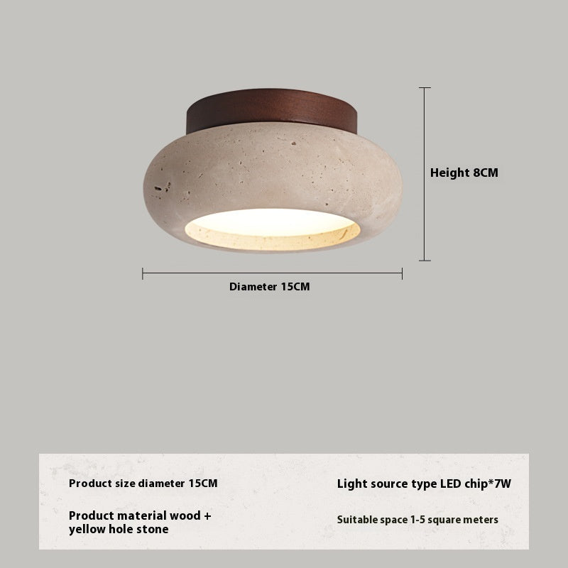 Deckenleuchte Stein & Holz – Natürlich & Modern | Cinnemoon Decor