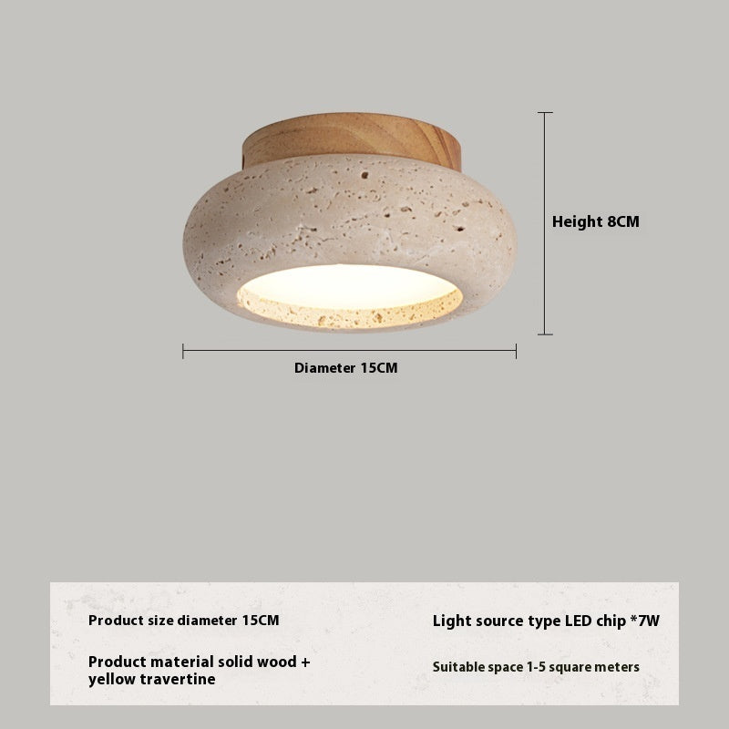 Deckenleuchte Stein & Holz – Natürlich & Modern | Cinnemoon Decor