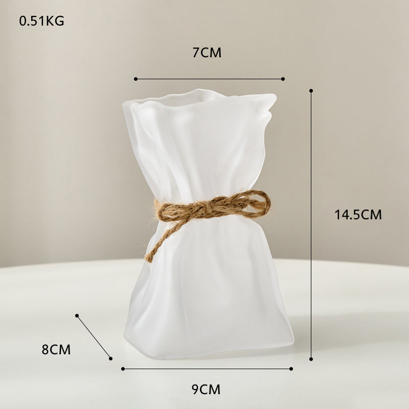 Origami-Vase aus Glas – Transparent, Farbvielfalt & Handgeblasen | Cinnemoon Decor