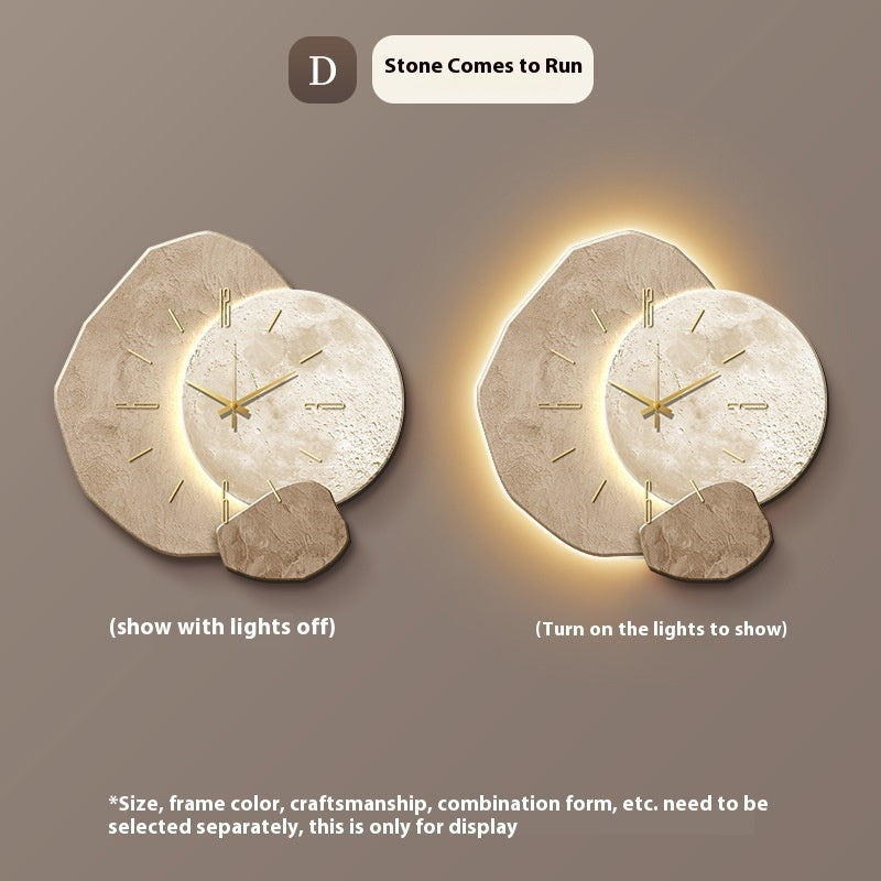 Moon Stone Wanduhr – Zeitlos & Stilvoll | Cinnemoon Decor