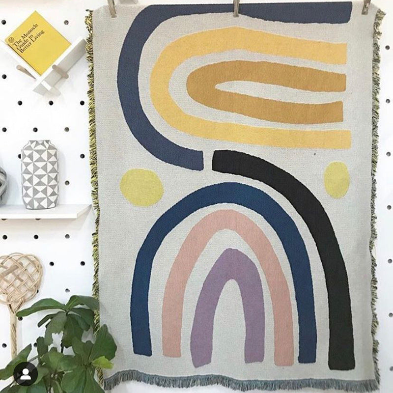 Böhmische Regenbogen-Decke Wandteppich Wohnkultur