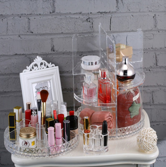 360° Make-up-Organizer – Drehbar, DIY & Stylisch | Cinnemoon Decor