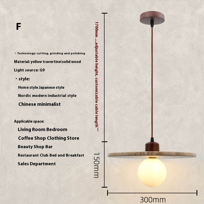 Travertin Pendelleuchte – Natürlich & Elegant | Cinnemoon Decor