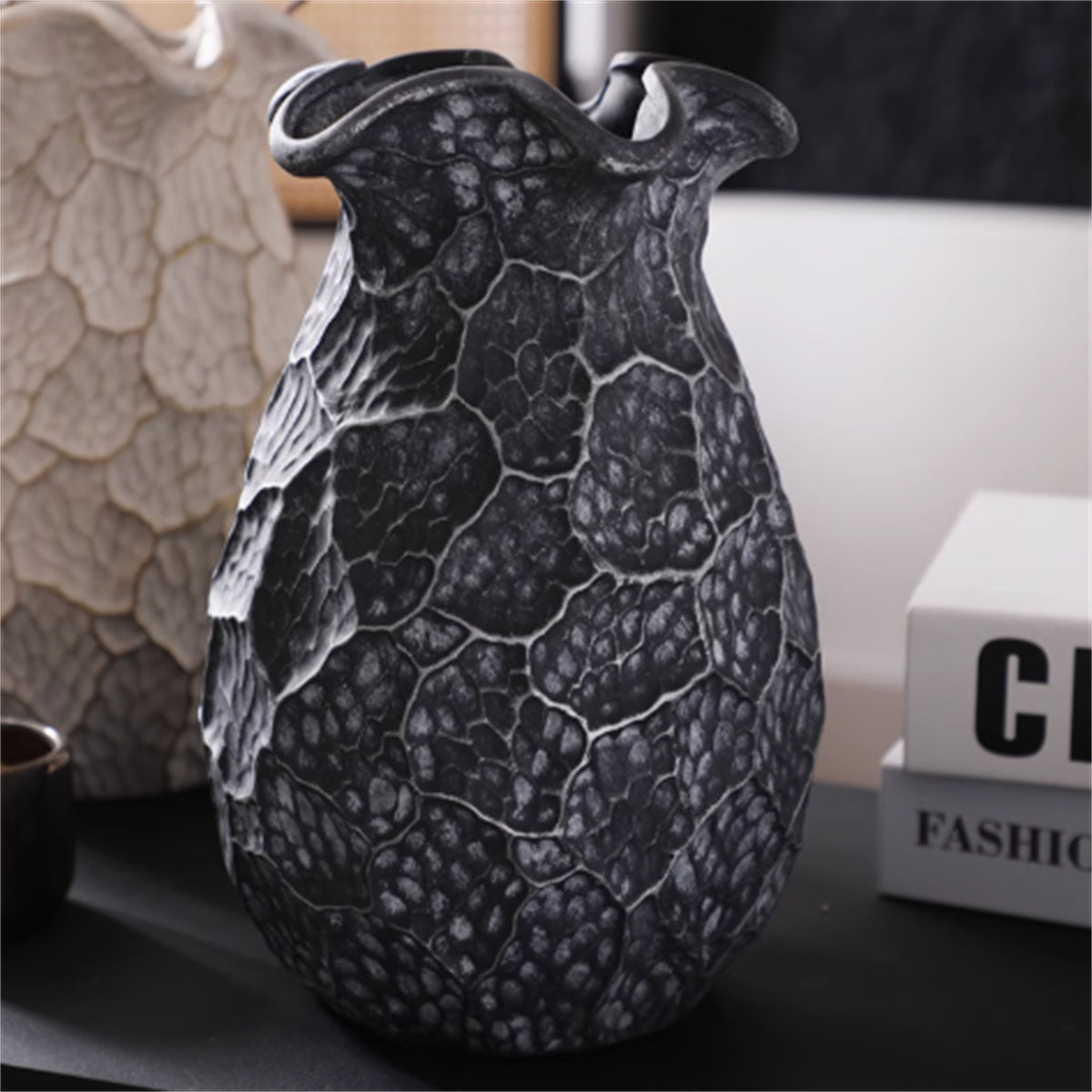 Handgemachte Wabi-Sabi Keramikvase – Natürlich & Stilvoll | Cinnemoon Decor