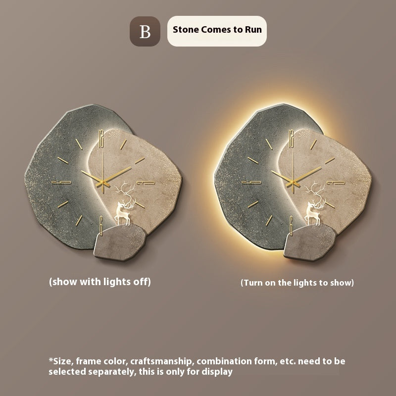 Moon Stone Wanduhr – Zeitlos & Stilvoll | Cinnemoon Decor