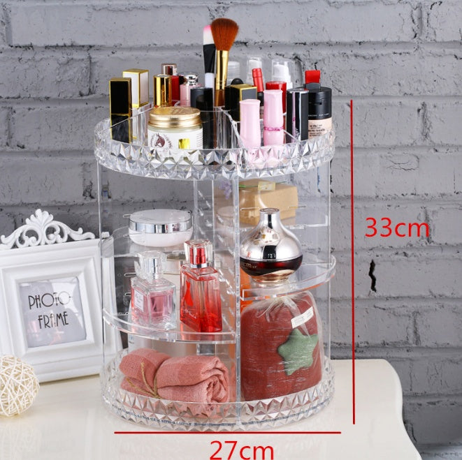360° Make-up-Organizer – Drehbar, DIY & Stylisch | Cinnemoon Decor