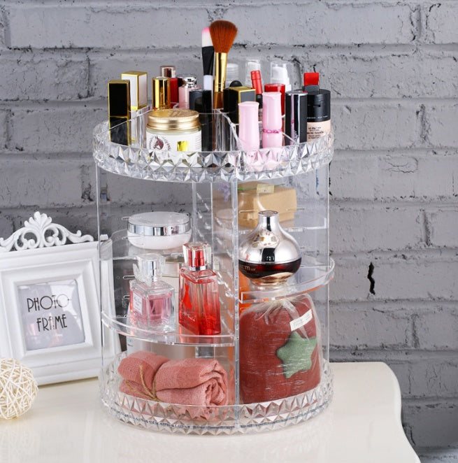 360° Make-up-Organizer – Drehbar, DIY & Stylisch | Cinnemoon Decor