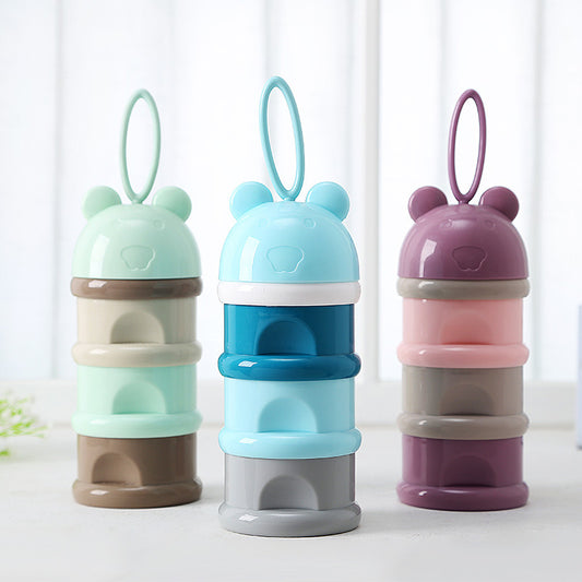 Milchpulver-Box mit 3 Fächern – Versiegelt & Tragbar | Cinnemoon Decor
