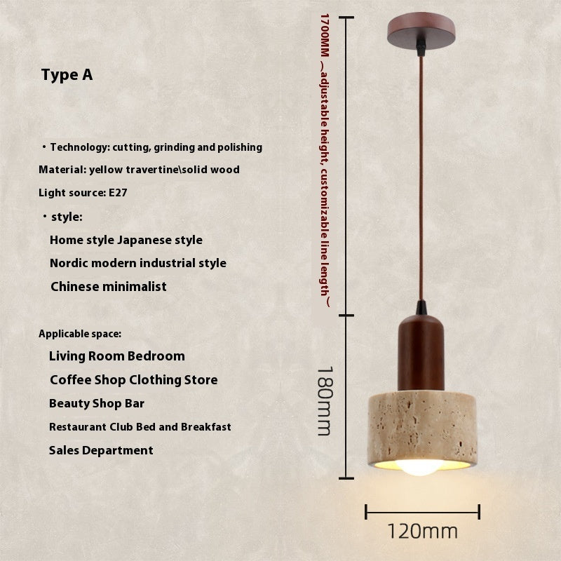 Travertin Pendelleuchte – Natürlich & Elegant | Cinnemoon Decor