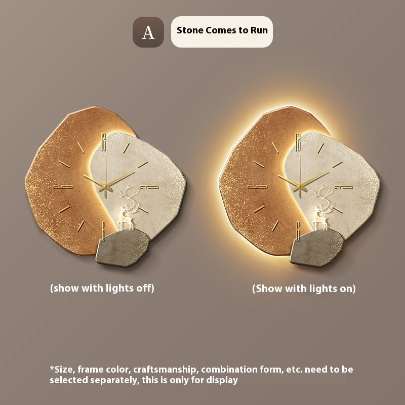 Moon Stone Wanduhr – Zeitlos & Stilvoll | Cinnemoon Decor