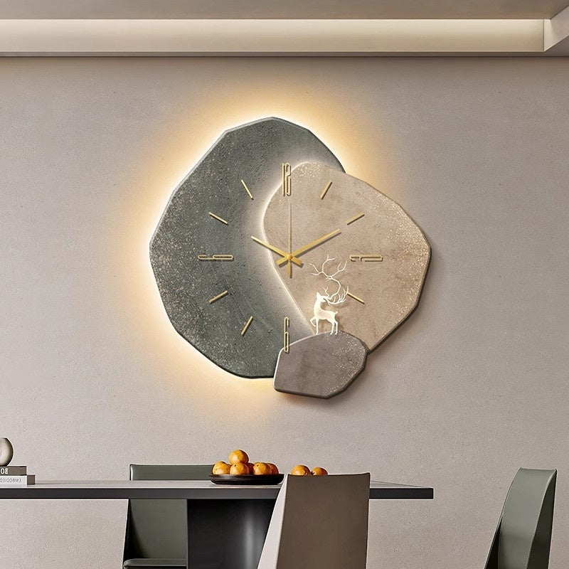 Moon Stone Wanduhr – Zeitlos & Stilvoll | Cinnemoon Decor
