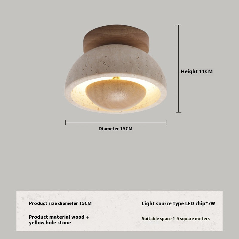 Deckenleuchte Stein & Holz – Natürlich & Modern | Cinnemoon Decor