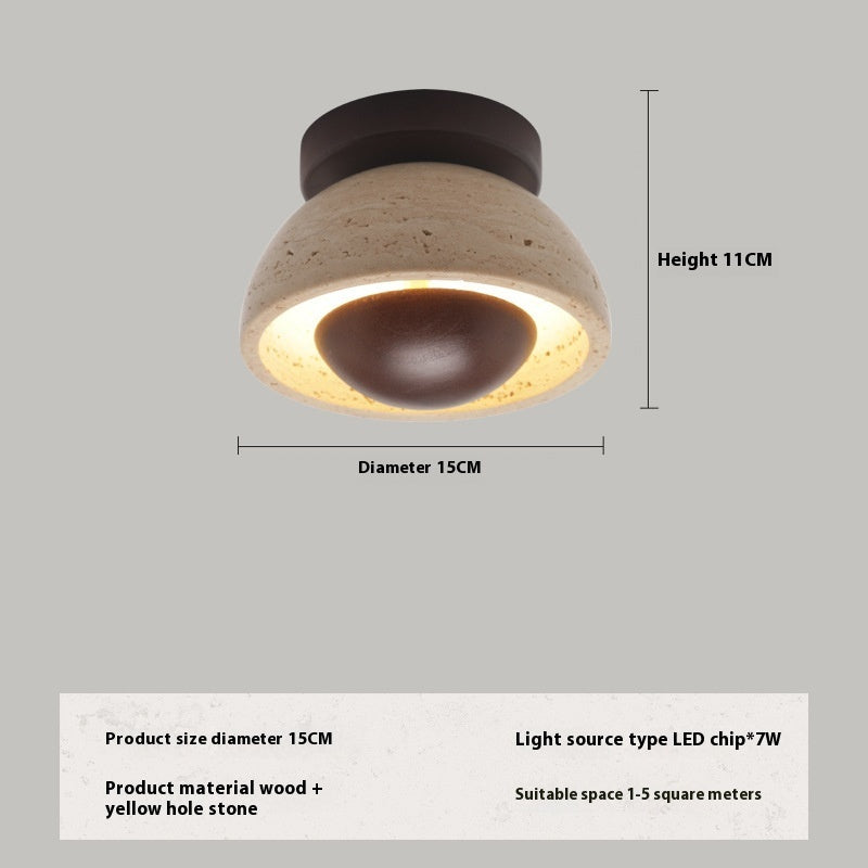 Deckenleuchte Stein & Holz – Natürlich & Modern | Cinnemoon Decor