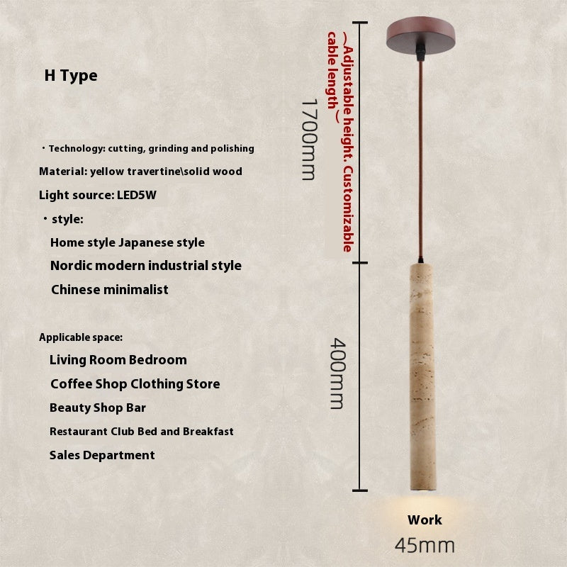 Travertin Pendelleuchte – Natürlich & Elegant | Cinnemoon Decor