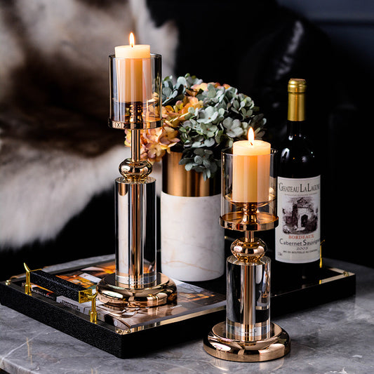 Kristallkerzenhalter – Elegant & Funkelnd | Cinnemoon Decor