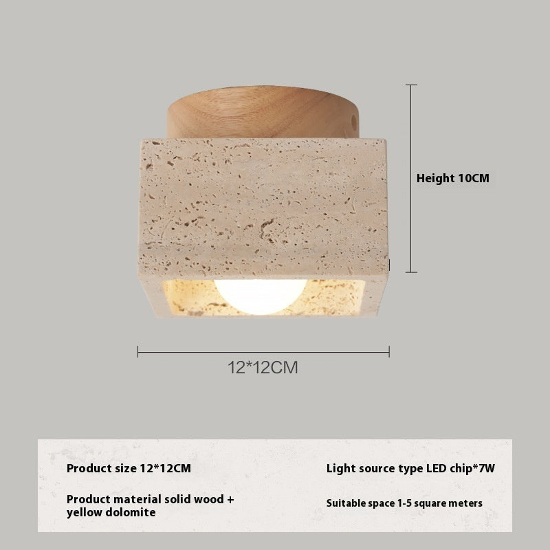 Deckenleuchte Stein & Holz – Natürlich & Modern | Cinnemoon Decor