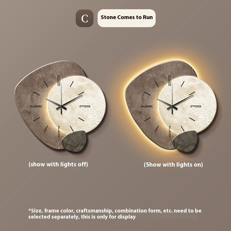 Moon Stone Wanduhr – Zeitlos & Stilvoll | Cinnemoon Decor