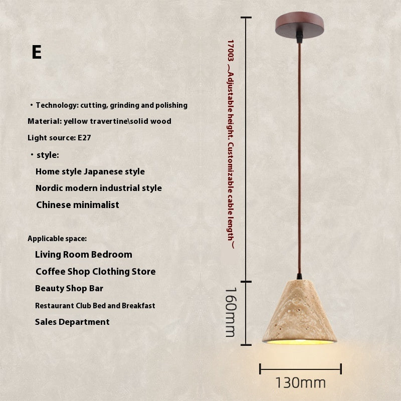 Travertin Pendelleuchte – Natürlich & Elegant | Cinnemoon Decor