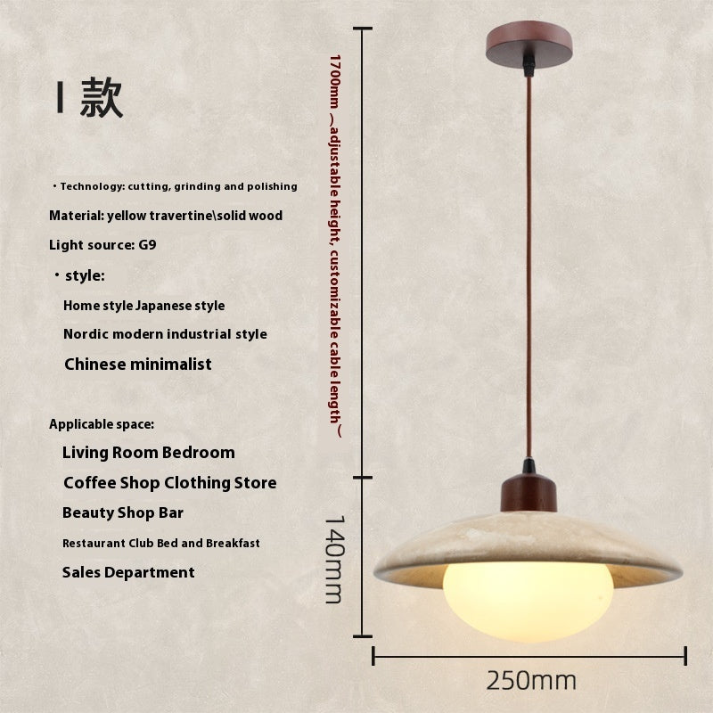 Travertin Pendelleuchte – Natürlich & Elegant | Cinnemoon Decor